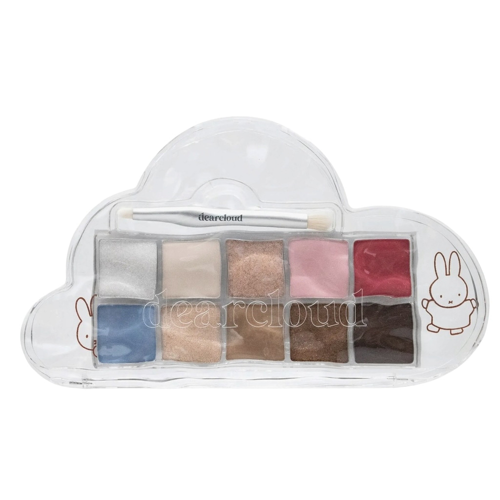 Dearcloud x Miffy Eyeshadow Palette 10 Shadows plus brush and Sticker Set